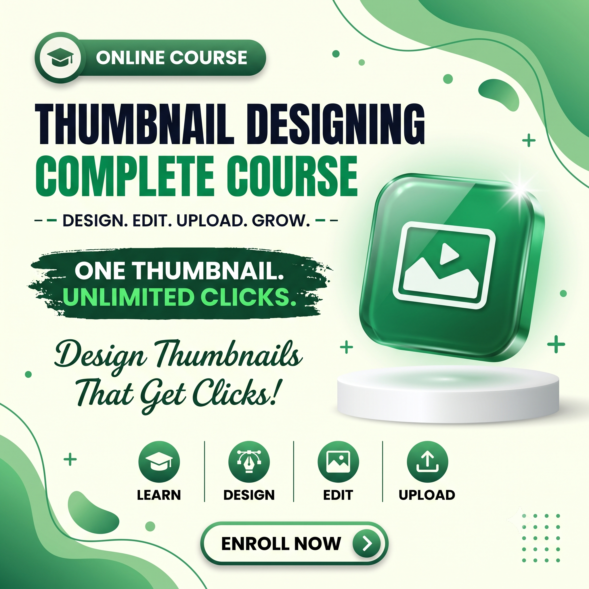 Thumbnail Designing Complete Course – Design, Edit, Upload & Grow with Eye-Catching Thumbnails