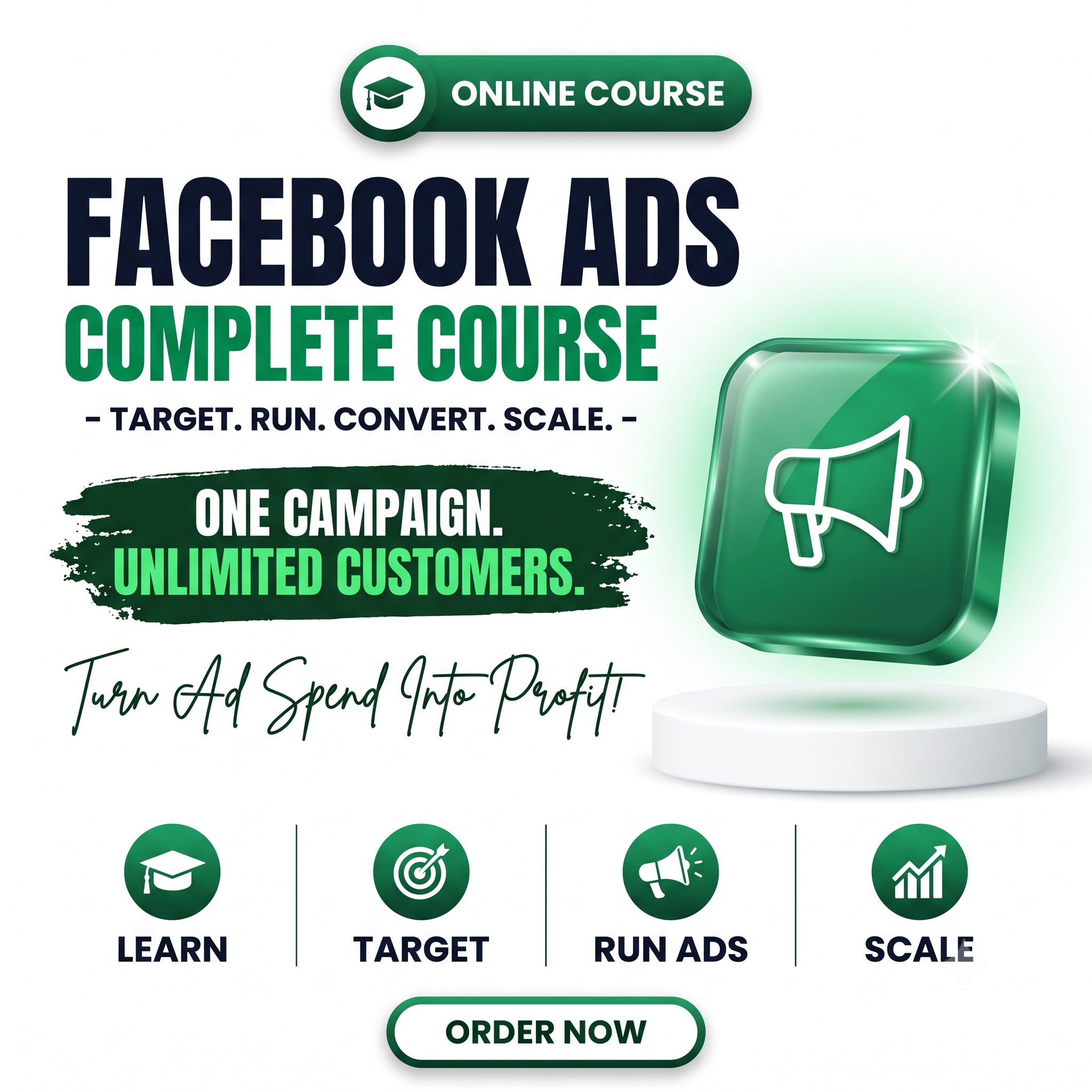 Facebook Ads Complete Course – Target, Run, Convert & Scale Your Campaigns