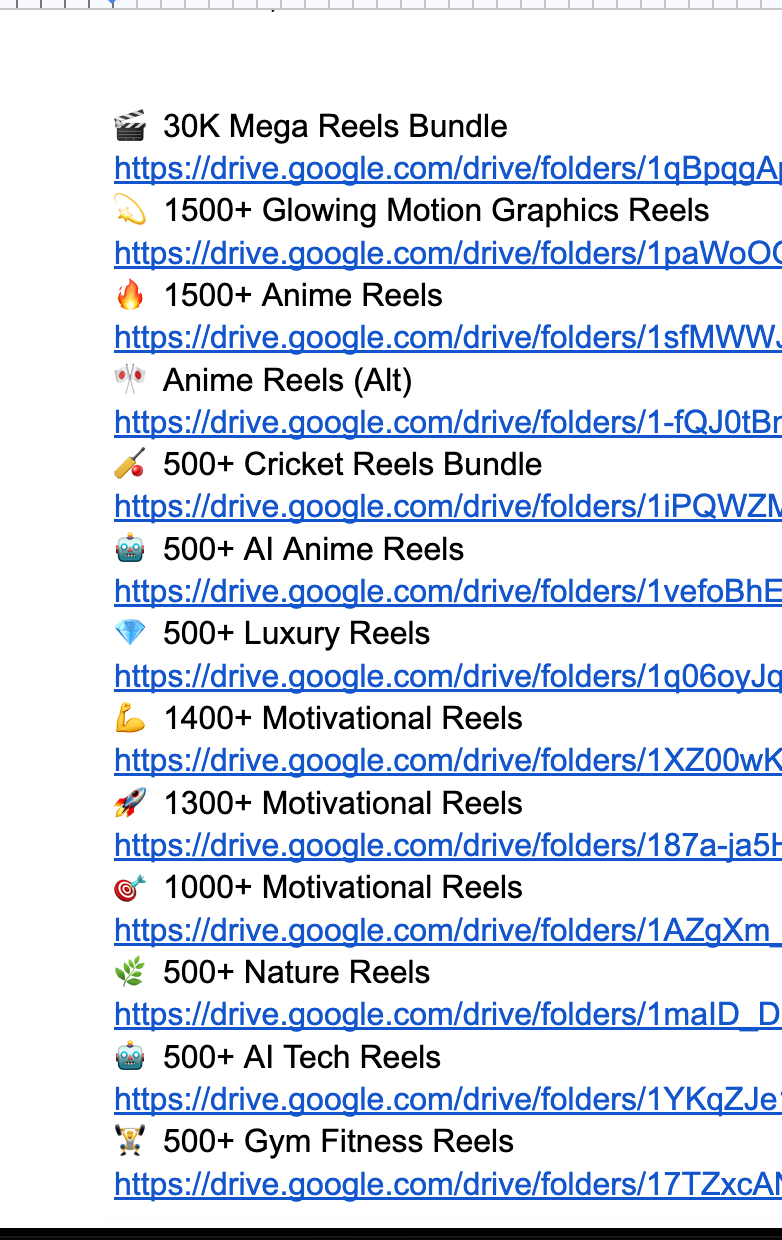 170k Ultimate Mega Reels Bundle (Instant Access Within 30 Seconds)